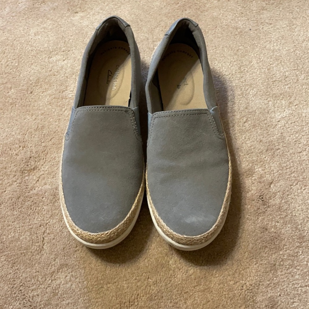 Clark slip on shoes